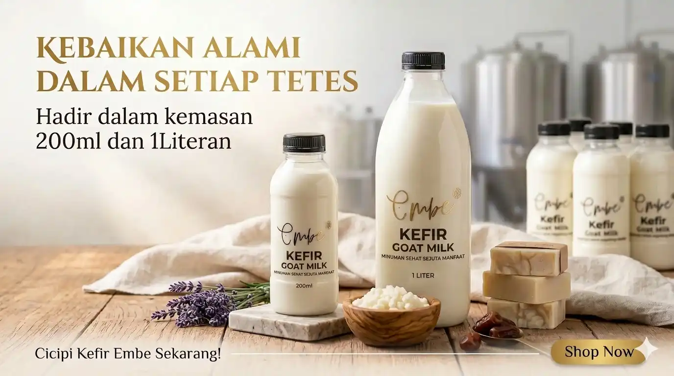 Visual kefir susu kambing Juang Farm